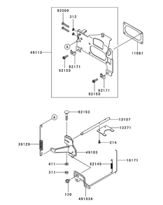 Fx1000v-As00 Control Equipment Diagram and Parts List for M72-KW 53AI8CTZ750-37HP-OHV Cub Cadet Lawn Tractor